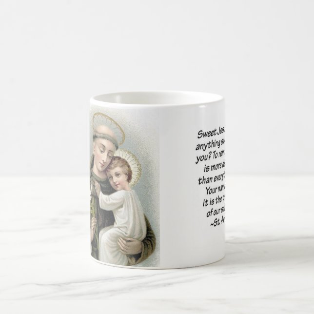 St Anthony und Baby Jesus Tasse (Mittel)