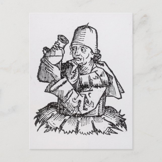 St. Anthony von 'Liber Chronicarum' Postkarte (Vorderseite)