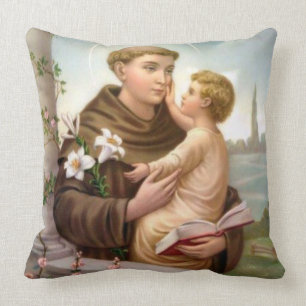 St Anthony von Padua-Baby Jesus Kissen