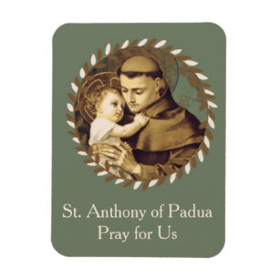 St. Anthony von Padua Baby Jesus Magnet
