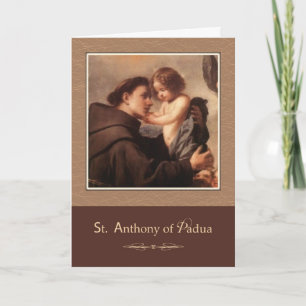 St. Anthony von Padua beten für uns Karte