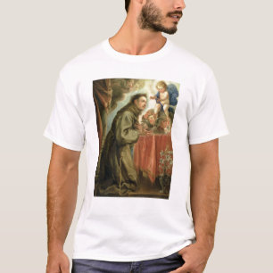 St Anthony von Padua das Christus-Kind verehrend T-Shirt