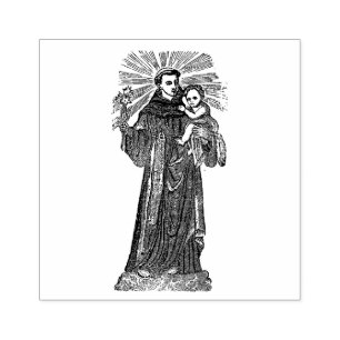 St. Anthony von Padua Jesus katholische religiöse Gummistempel