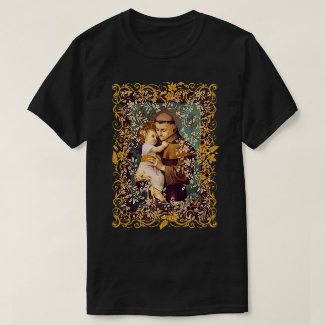 St. Anthony von Padua Katholische Kirche T-Shirt (Design vorne)