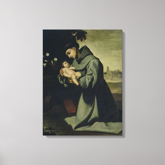 St. Anthony von Padua Leinwanddruck (Vorderseite)