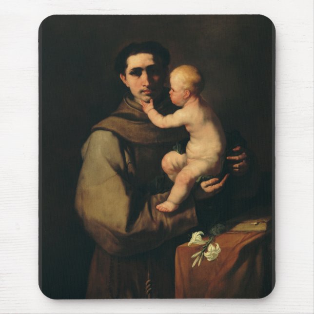 St. Anthony von Padua, Luca Giordano Mousepad (Vorne)