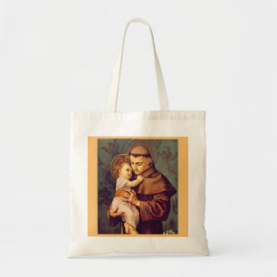 St. Anthony von Padua mit dem Baby Jesus Tote Bag Tragetasche