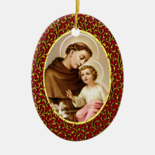 St Anthony von Padua personifizieren Keramikornament
