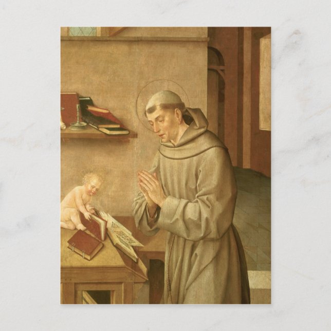 St. Anthony von Padua Postkarte (Vorderseite)