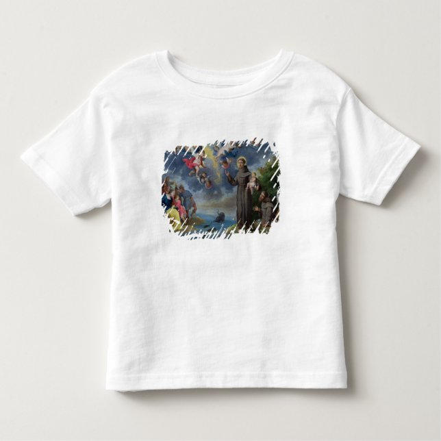 St Anthony von Padua predigend zu den Fischen Kleinkind T-shirt (Vorderseite)