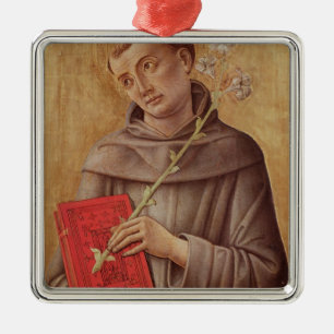 St Anthony von Padua Silbernes Ornament