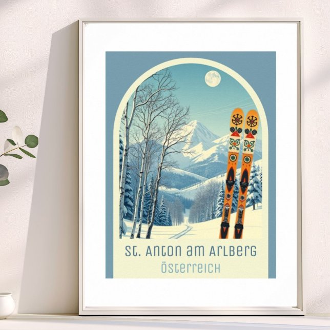 St. Anton am Arlberg Austria ski vacation Poster (Von Creator hochgeladen)