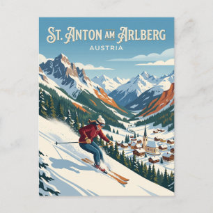 St. Anton am Arlberg Österreich Postkarte