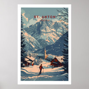 St Anton Druck Österreich 1 Poster