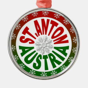 St. Anton Ornament Aus Metall