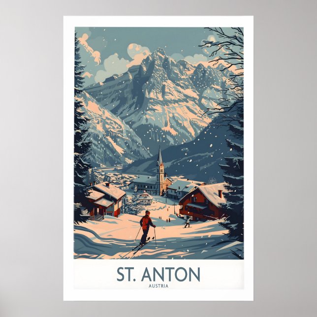 St Anton Poster Österreich 1 (Vorne)