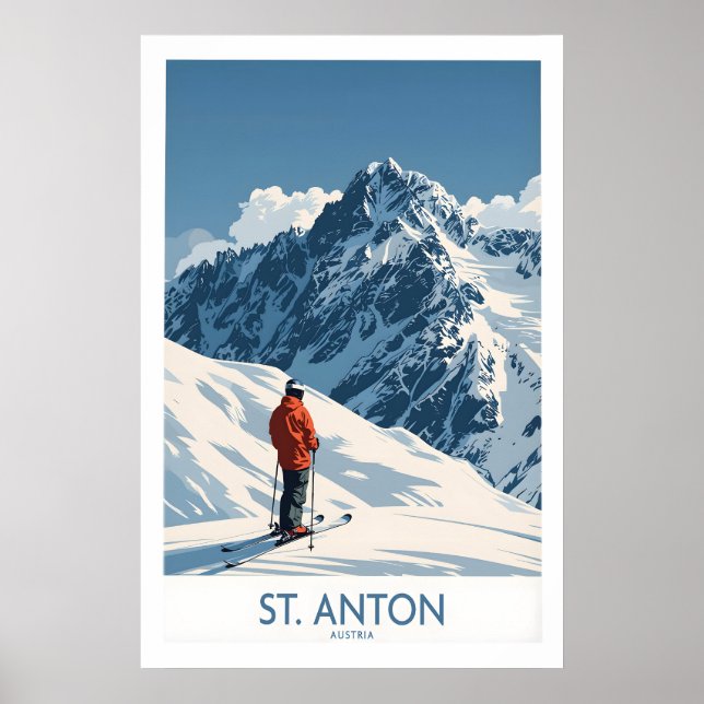 St Anton Ski Poster 1 (Vorne)