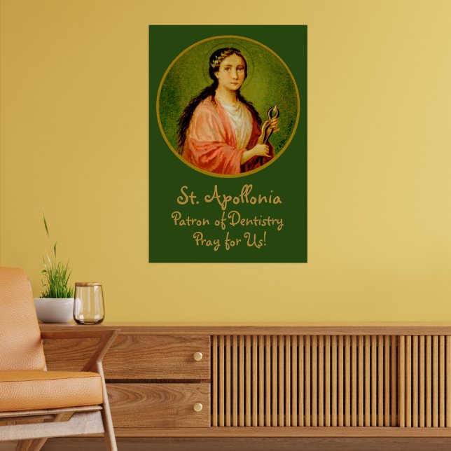St. Apollonia (BLA 001) 24"x36" Poster #1 (Wohnzimmer 2)