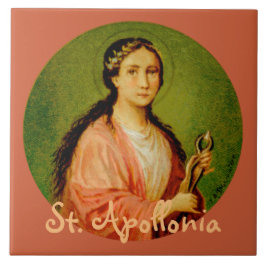 St. Apollonia (BLA 001) Keramik Tile #1 Fliese