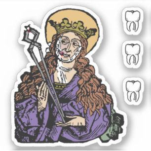 St. Apollonia mit Pulled Tooth (Nürnberg) - 1 Up Aufkleber