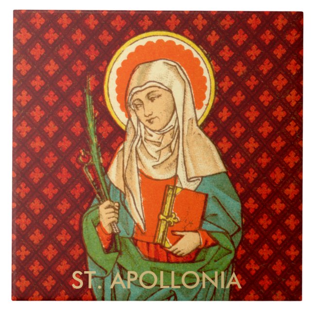 St. Apollonia (VVP 001) Keramik Tile #1 Fliese (Vorderseite)