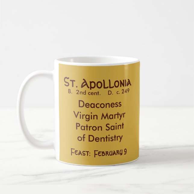 St. Apollonia (VVP 001) Tasse Kaffee #2.1b (Links)