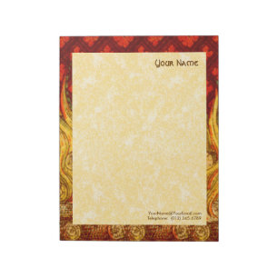 St. Apollonias Flammen (VVP 001a) 29x22cm Hochform Notizblock