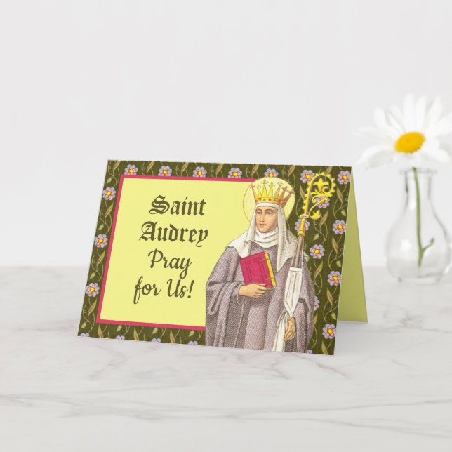 St. Audrey (Etheldreda) (P 003) Karte (Kleine Pflanze)