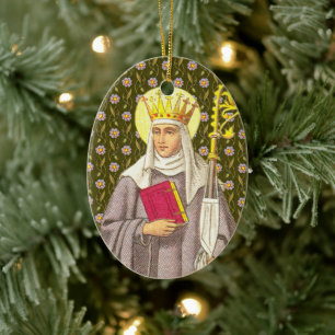 St. Audrey (Etheldreda) (P 003) Keramik Ornament