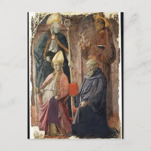 St.Augustin & Francis, Bischof St von Filippo Lipp Postkarte