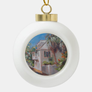 St. Augustine Aviles Street Florida Keramik Kugel-Ornament