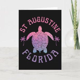 St Augustine Beach Florida Meeresschildkröte Somme Karte