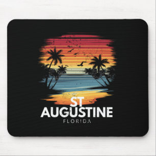 St Augustine Beach Florida Surfbrett Surfen Vinta Mousepad