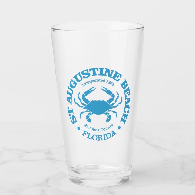 St. Augustine Beach (Krabbe) Glas (Vorderseite)