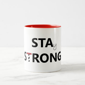 St Augustine - bleibe Sie stark Zweifarbige Tasse