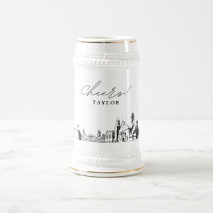 St. Augustine Brautparty Geschenk Personalisiert Bierglas