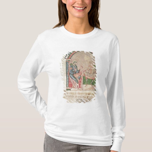 St Augustine, das mit Faustus argumentiert T-Shirt (Vorderseite)