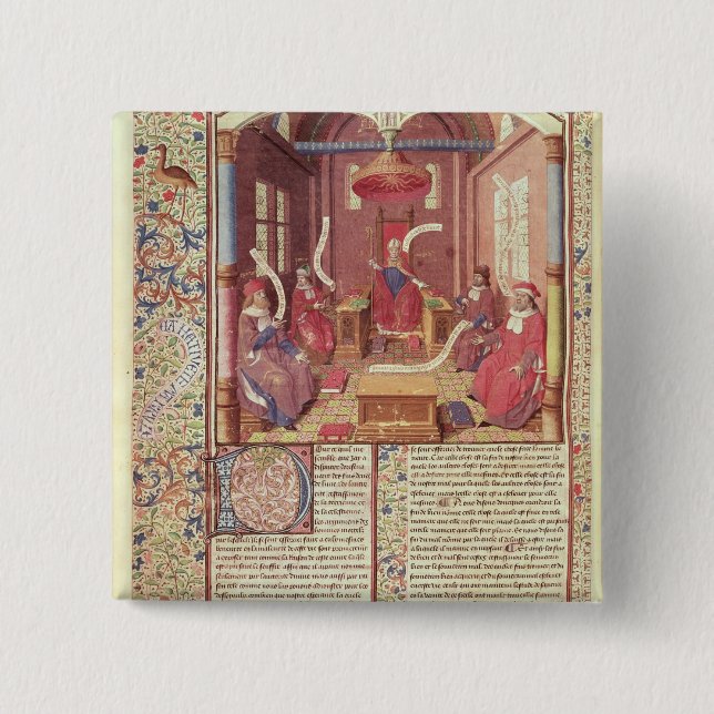 St Augustine, Epicurus, Zeno, Antiochus u. Button (Vorderseite)
