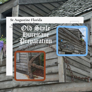St. Augustine FL Ältestes Holz-Schulhaus Postkarte