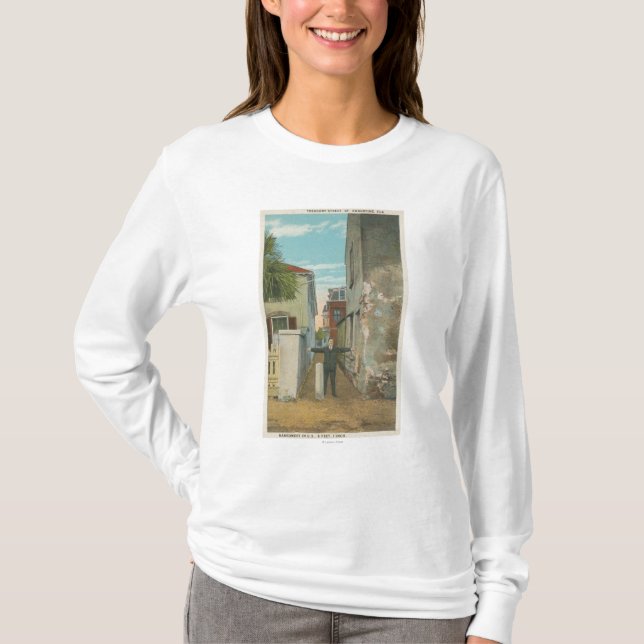 St Augustine, FL - Ansicht der Fiskus-Straße u. T-Shirt (Vorderseite)