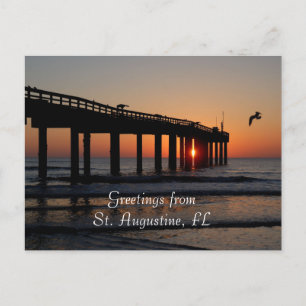 St. Augustine, FL Greetings Postkarte