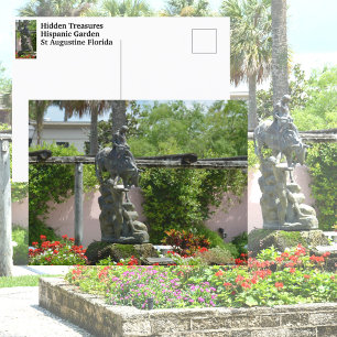 St Augustine FL Hispanic Garten Fotografisch Postkarte