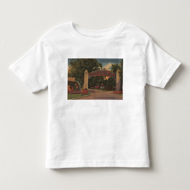 St Augustine, FL - Jungbrunnen Eingang Kleinkind T-shirt (Vorderseite)