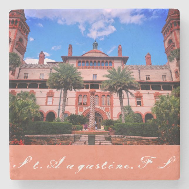 St. Augustine, FL - Ponce de Leon Hotel Steinuntersetzer (Vorderseite)