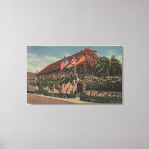 St. Augustine, FL - Sicht auf den hl. Franziskus Leinwanddruck