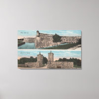 St. Augustine, FL - Sicht auf Ft. Marion & City