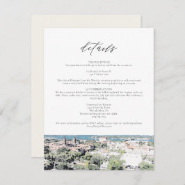 ST AUGUSTINE Fl Skyline Zieldetails-Karte Einladung