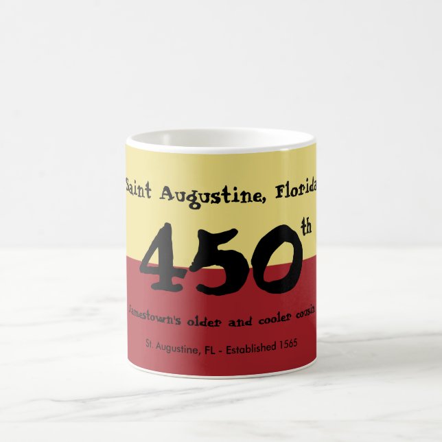 St Augustine, Florida - 450. - älter u. cooler Kaffeetasse (Mittel)