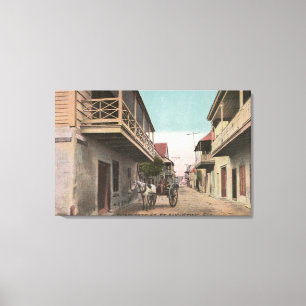 St Augustine, Florida - Ansicht von Charlotte-St. Leinwanddruck