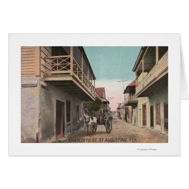 St. Augustine, Florida - Aussicht auf Charlotte St (Vorderseite (Horizontal))